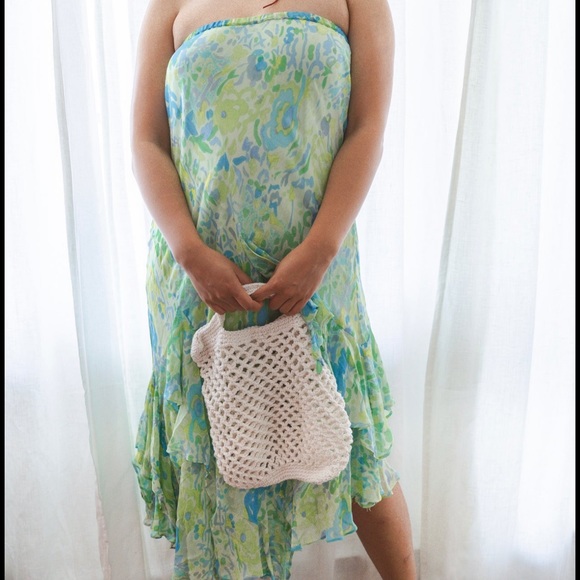 Y2K Groovy Asymmetrical Strapless Dress or Maxi Skirt - Picture 6 of 6